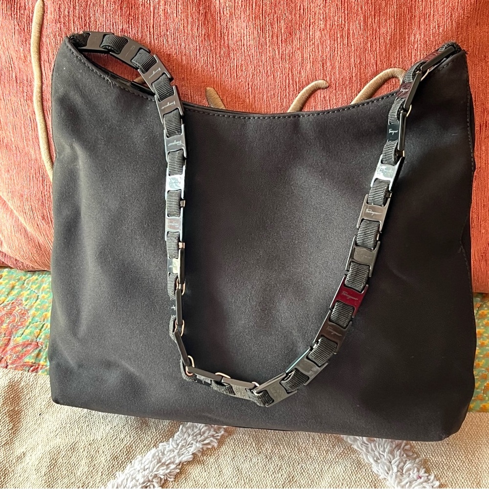 Salvatore Ferragamo Black Shoulder Bag